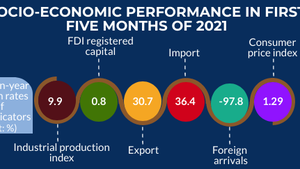 Infographic: Socio-economic performance in first five months of 2021